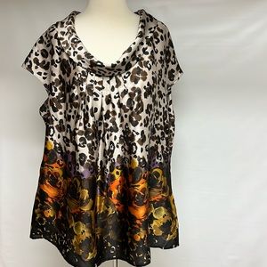 Beautiful top animal & floral print